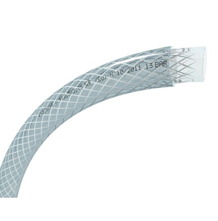 Slang PVC 25x33mm Armerad Transparent Livsmedelsgodknd
