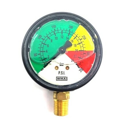 Manometer 0-25 bar ABS 63 mm Anslutning ned G1/4" (ARAG 910025)