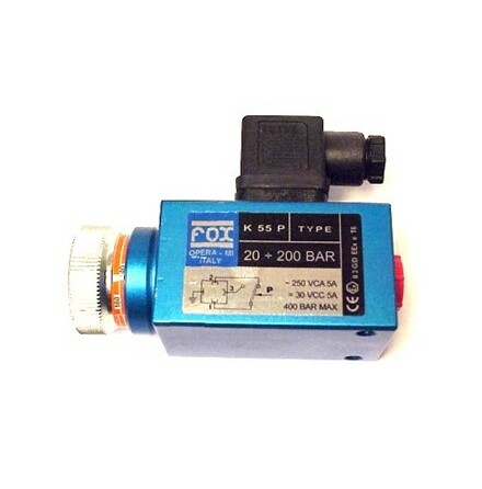 Tryckvakt 1/4" 20-200 BAR, RATT IP65 (Fox K55---/--/P-)