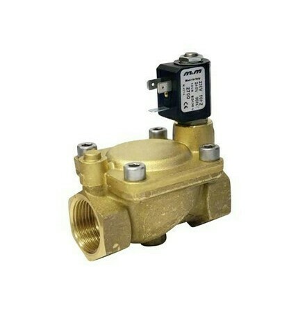  2/2-vgs Magnetventil 3/4" NC Pilotstyrd Mssing 12VDC  Flde: 120 l/min Tryck: 1-9 bar (rotork / m&m D606DTY7151)