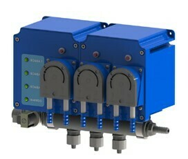 Doseringsutrustning tv�tt 230VAC 4 pumpar